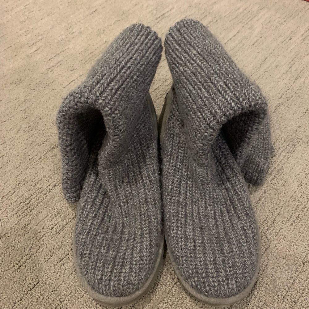 Grey knitted UGGs